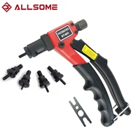 allsome bt 603 manual riveter gun hand rivet tool kit rivet nut setting tool nut setter m3m4m5m6