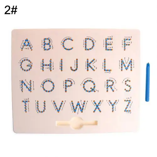 Blue Alphabet Дети развития мозга дудлинг письмо и рисование доска-планшет головоломка игрушка отличная помощь в развитии творчества мозга - Цвет: Blue Alphabet