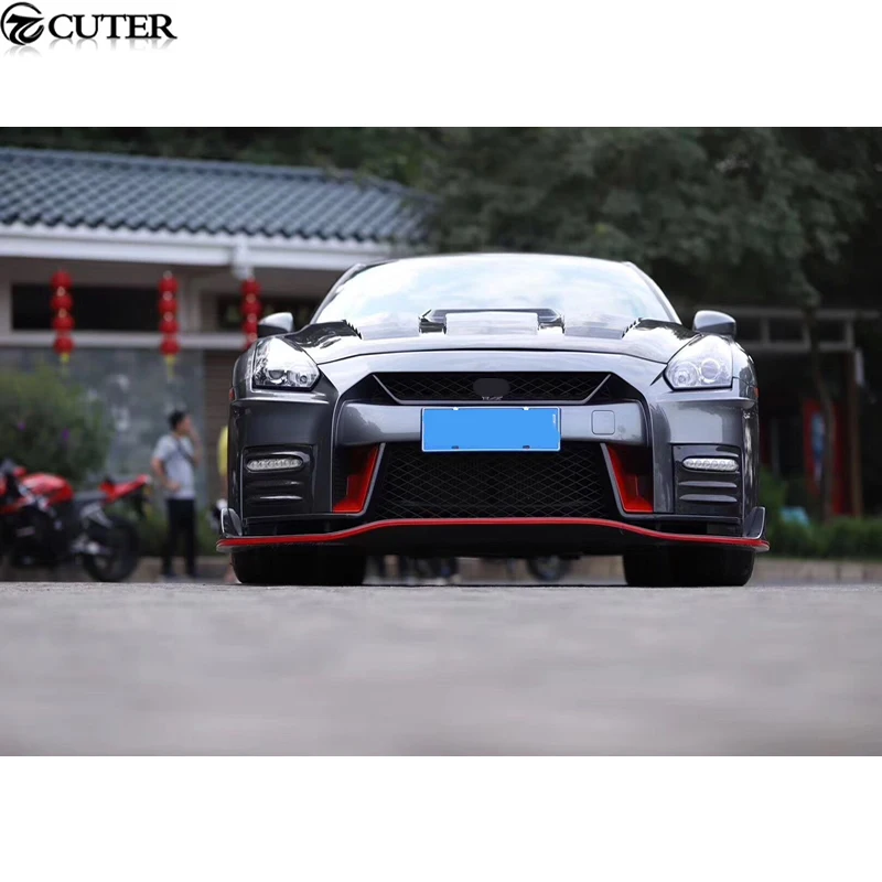 GTR GT R R35 комплект для кузова автомобиля задний бампер боковые юбки спойлер Nissan nismo