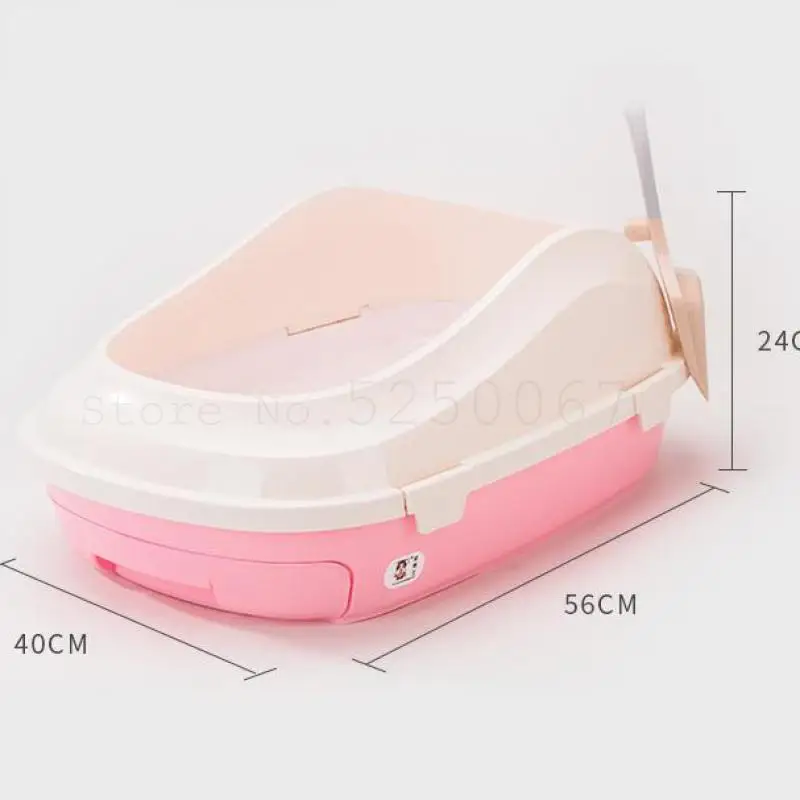 Поилка для кошек защита от брызг полузакрытый двухслойный туалет кошек|Лотки и