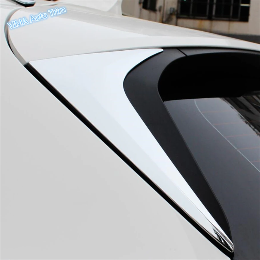 

Lapetus Auto Styling Rear Door Window Spoiler Triangle Garnish Bezel Cover Trim Fit For Mazda CX-5 2017 - 2021 Protection Kit