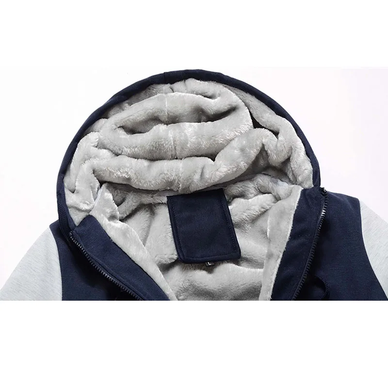 

Plus Size 4XL 5XL Hoodies Men Brand-Clothing 2018 Thick Sweatshirt Hoodie Mens Fleece Hoody Zipper Cardigan Warm Mens Jacket