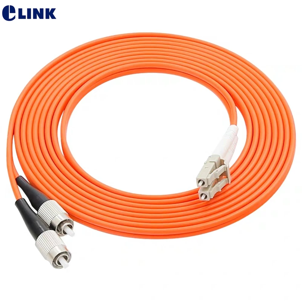 оптоволоконный патч-корд LC-FC дуплекс 1 м 2 3 5 7 10 50/125 мкм 62 5/125 FC-LC OM1 OM2 двойная