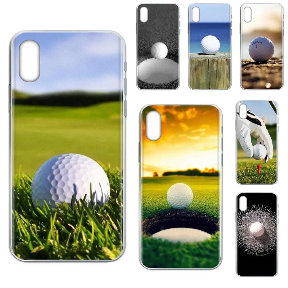 Мягкий чехол для Apple iPhone 11 Pro 4 4S 5 5S SE 5C 6 6S 7 8X10 XR XS Plus Max Golf Ball|Бамперы| |