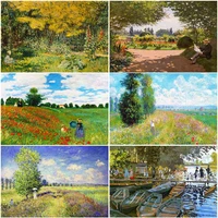 world famous painting monet character scenery 5d diy embroidery square round diamond kit family decoration restaurant artwork