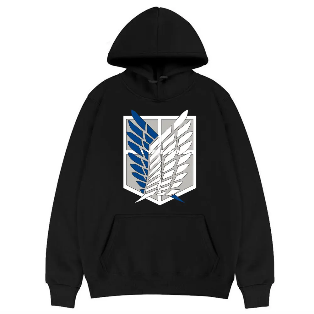 

2021 New Attack on Titan Pattern Print Hood Sweatshirt Top Men Women Fashion Harajuku Hoodies Pullover Male Casual Basic Hoodie