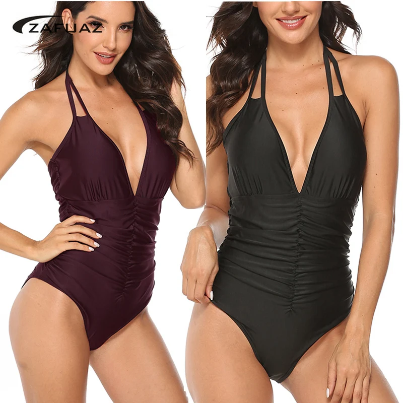 Сексуальные слитные купальники женские с открытыми плечами Цветочные эффектом