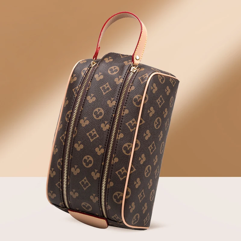 

European and American fashion women's printed cosmetic bag handbag large capacity travel cosmetic bag storage bag
