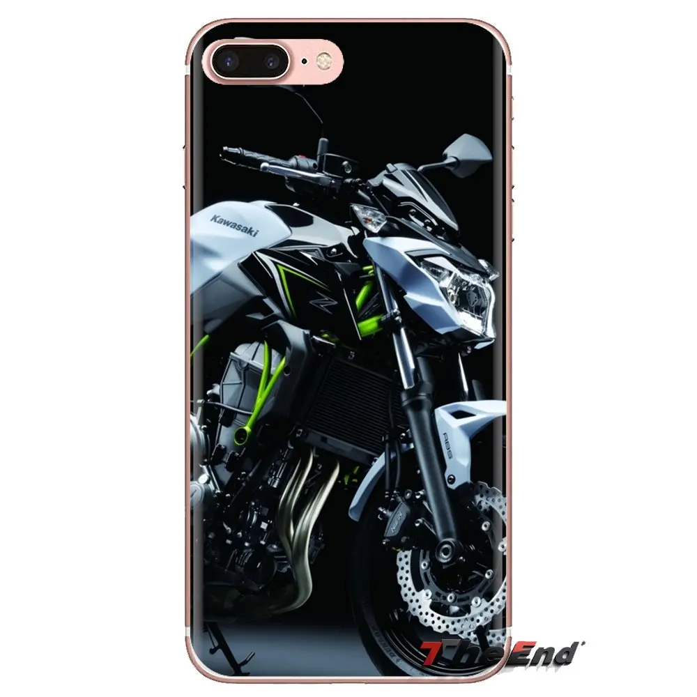 Прозрачный мягкий чехол Чехлы на мотоцикле Kawasaki для samsung Galaxy S3 S4 S5 мини S6 S7 край S8 S9