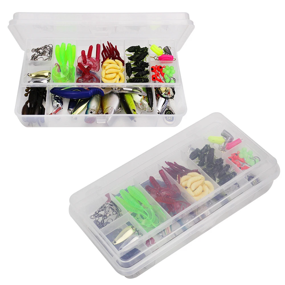 

Lure Kit 101 Pieces Of Set With Fishings Tackle Box Mixed Fish Fake Bait Luya Crankbaits Fishing Wobbler Hooks Tackle Box Access