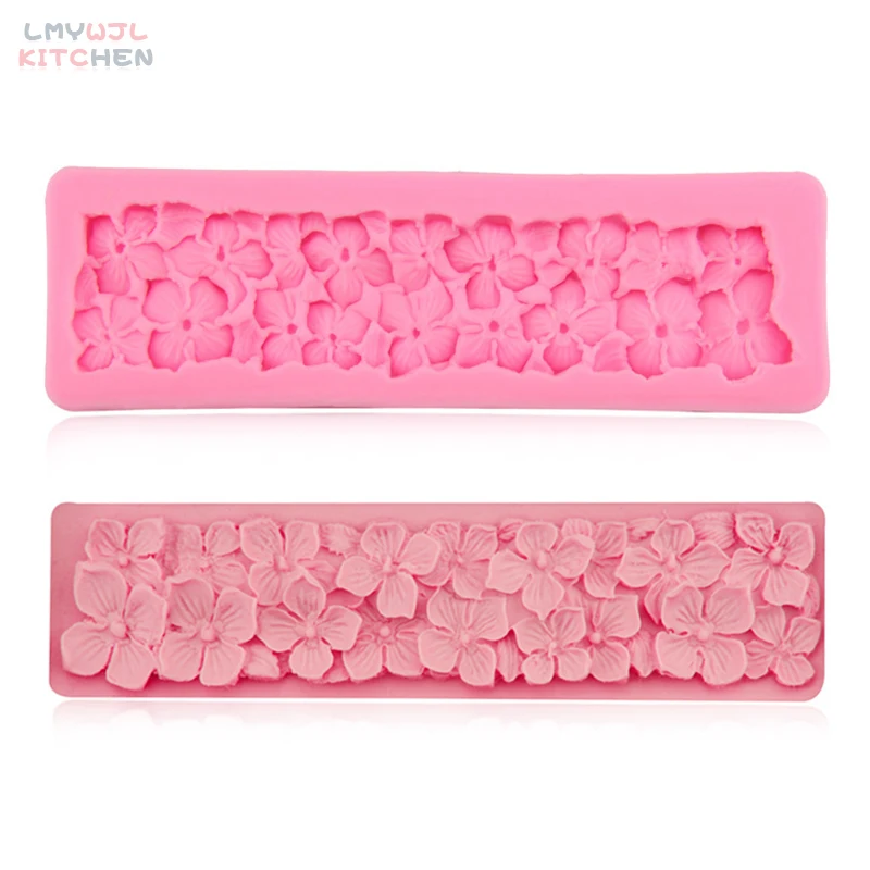 

Rectangular 3D Flower Silicone Mold DIY Fudge Chocolate Cake Mold Baking Cake Decoration Accessories Liquid Clay Resin Mold