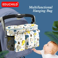 educhild baby stroller organizer nappy bag hook hanging mummy bag carriage bottle bag handbag pram cart organizer diaper bag