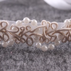 Новорожденный ребенок повязка на голову с жемчужным цветком Девочка аксессуары для волос, реквизит для фотографирования реквизит