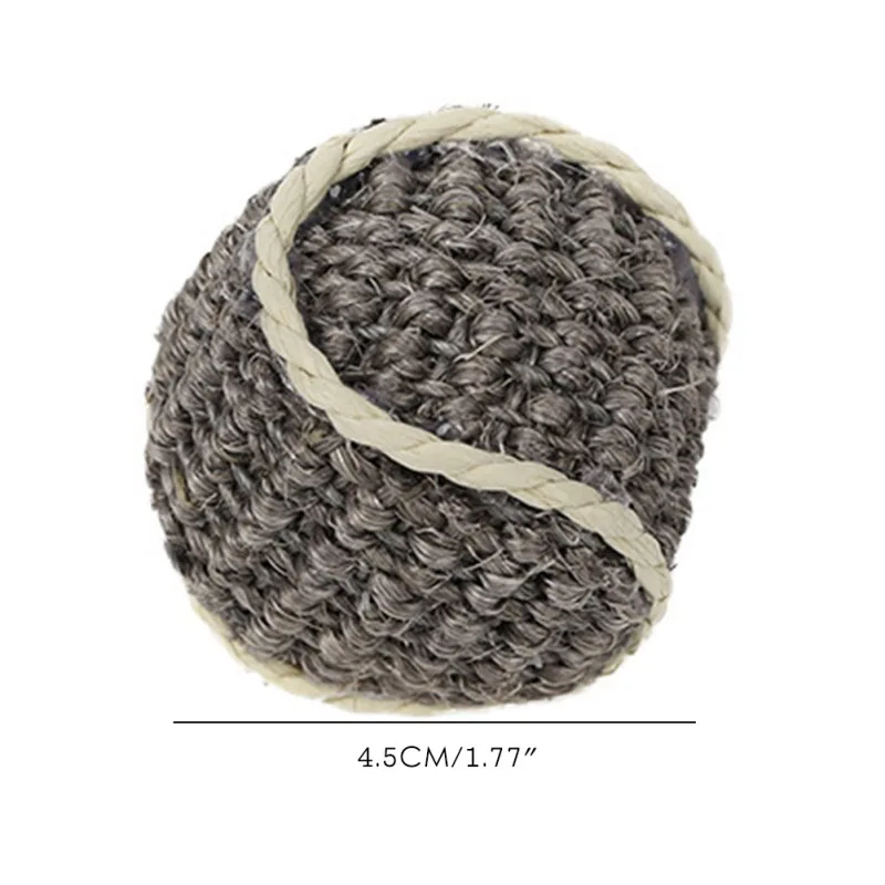 

Pet Sisal Rope Ball Toy Interactive Pet Chewing Scratch Catch Toy for Kitten Cat Funny Interactive Cat Chewing Toy Pet Product #