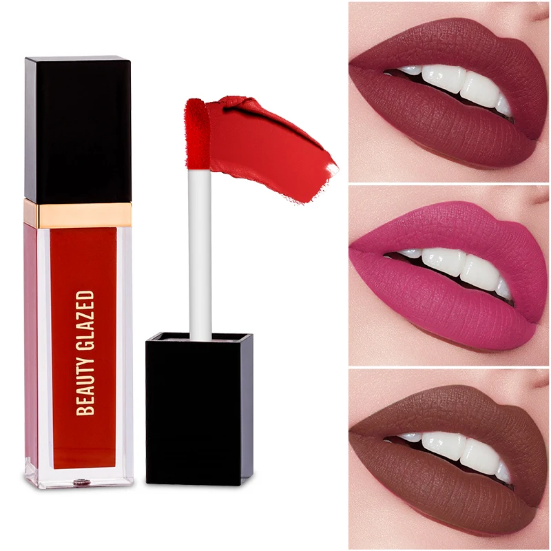 Блеск для губ Beauty Glazed матовый бархатный водостойкий 24 цвета | Красота и здоровье