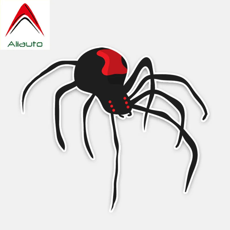 

Автомобильные наклейки Aliauto, защита от солнца, 12 см * 10 см, декор хищник, Черная Вдова, паук, Виниловая наклейка для Kia Mazda, Mazda 3, Subaru