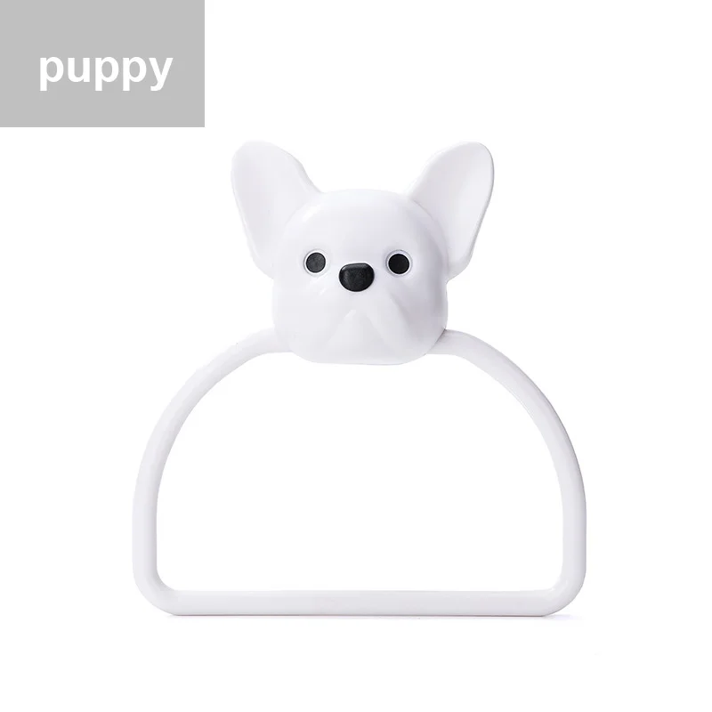 

Cute Cartoon Children's Towel Rack Kitchen Towel Rack Bathroom No Punch No Trace Towel Ring Towel Hanging Household Products