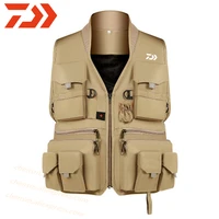 dawa 2020 new outdoor multi pocket fishing clothes climbing multifunctional leisure travel breathable fishing vest