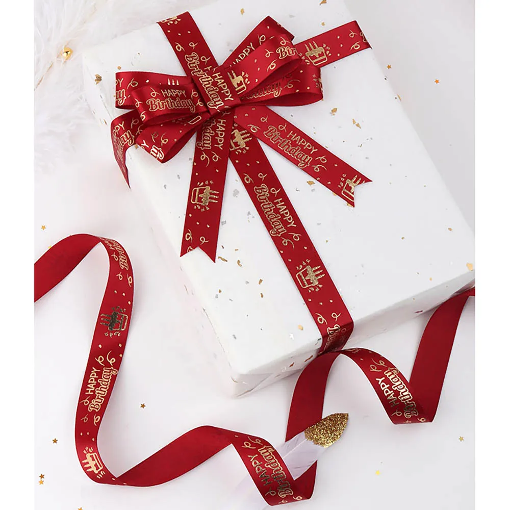 2 двор золочение счастливого ленточки на день рождения подарки коробка упаковка