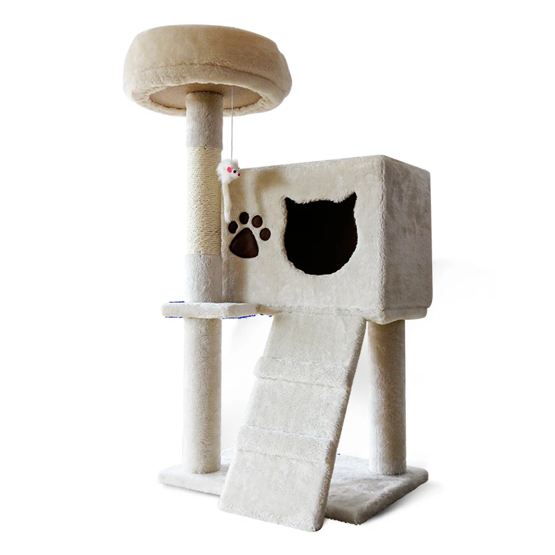 Деревянные лазалки деревянный домик для кошек коврик-Когтеточка Мебель