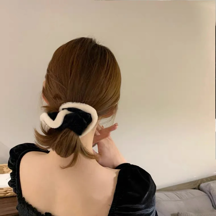 Теплые мягкие резинки для волос женщин и девушек милая Женская лента