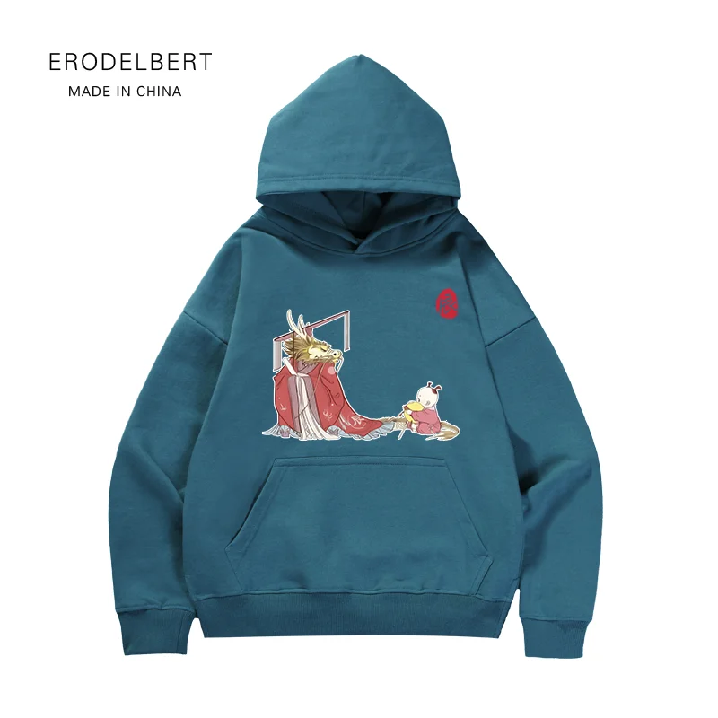 Новая осенне-зимняя толстовка с капюшоном в китайском стиле китайскими