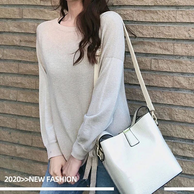 

New Fashion Women Shoulder Bag Solid Color Leather Design Female Crossbody Bags High Capacity Ladies Tote Handbags 2020 Bolsas