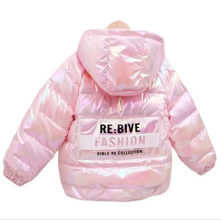 

New colorful children's down jacket hooded boys and girls middle and small children's jackets baby autumn and winter down jacket