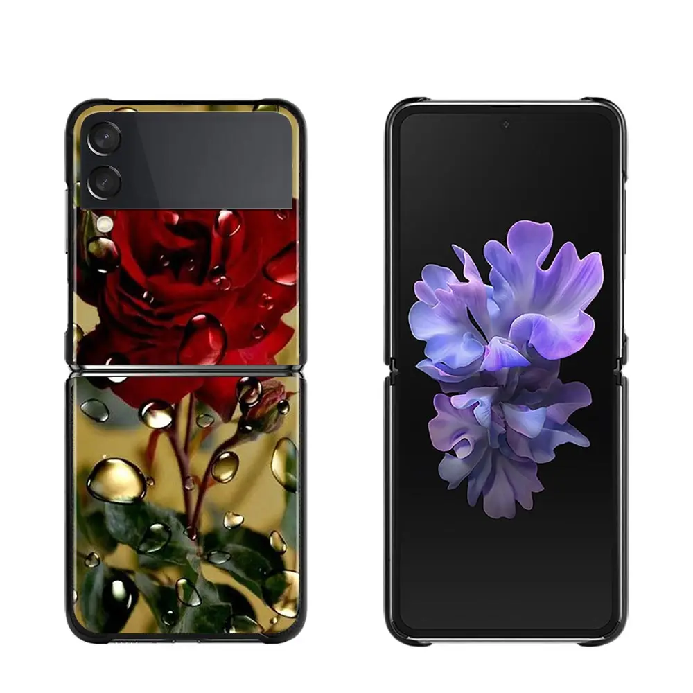 Жесткий чехол для телефона Samsung Galaxy Z Flip3 флип-чехол ПК черный смартфона свежие