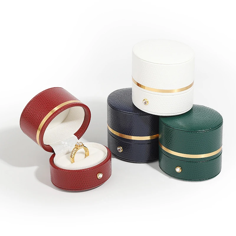 

Свадебная коробка для колец и ювелирных изделий из искусственной кожи, роскошный подарок для ювелирных изделий, подвеска для сережек, держатель, чехол, чехол