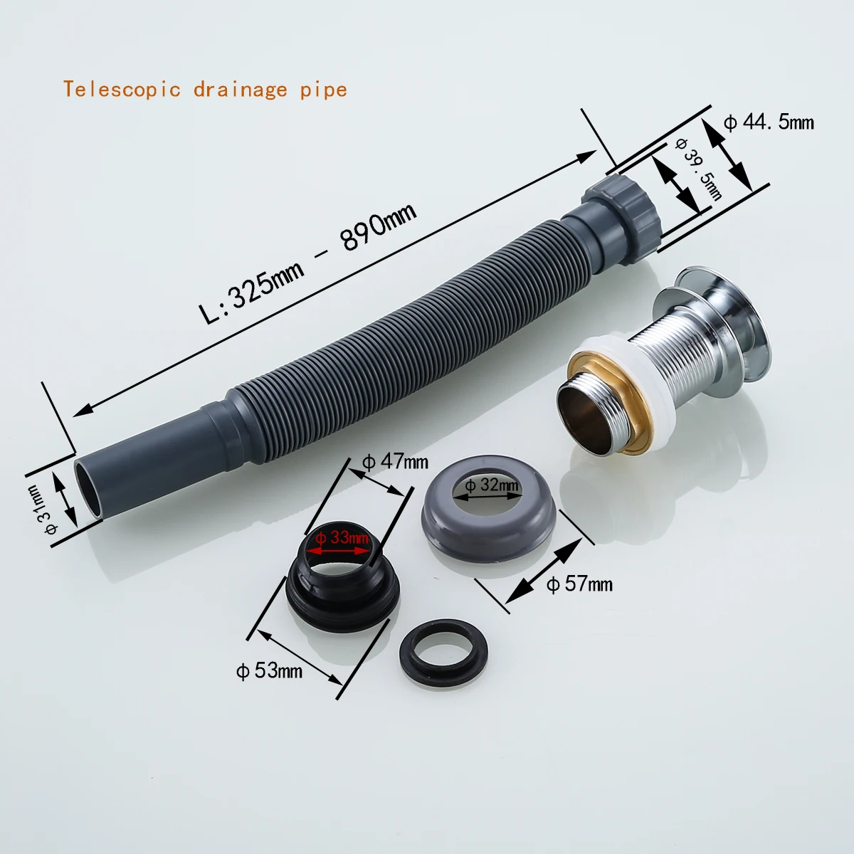 Ловушка для бутылок латунный Слив ванной комнаты сифонная труба раковины с/без