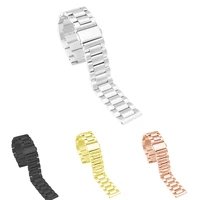 141618202224mm durable stainless steel writst watch band universal adjustable watch loop srtap lightweight belt