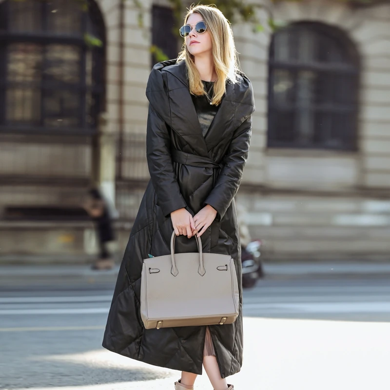 Натуральная кожаная куртка Осенне зимнее пальто женская одежда 2021 в Корейском