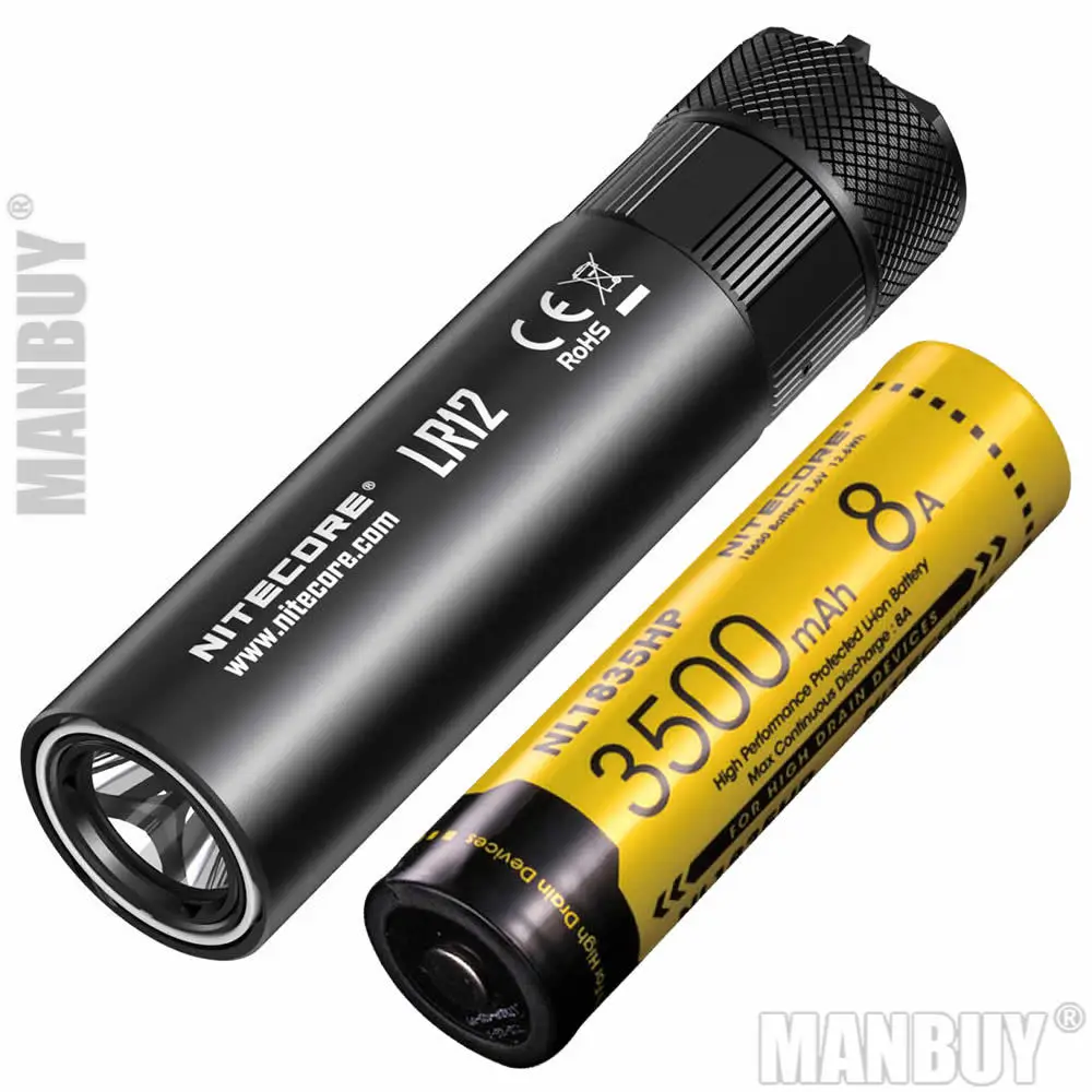 Лидер продаж перезаряжаемый аккумулятор NITECORE LR12 18650 выдвижной диффузор
