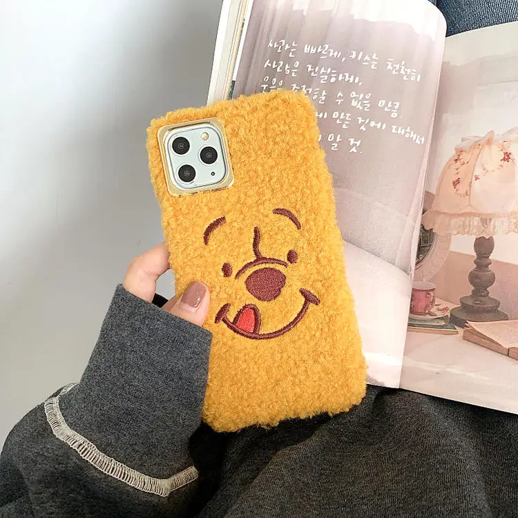 Для iPhone 11 Pro Max X XS XR Duffy Bear Monsters Tom Jerry Forky меховой пушистый теплый чехол для iPhone 7 8 Plus - Цвет: 11