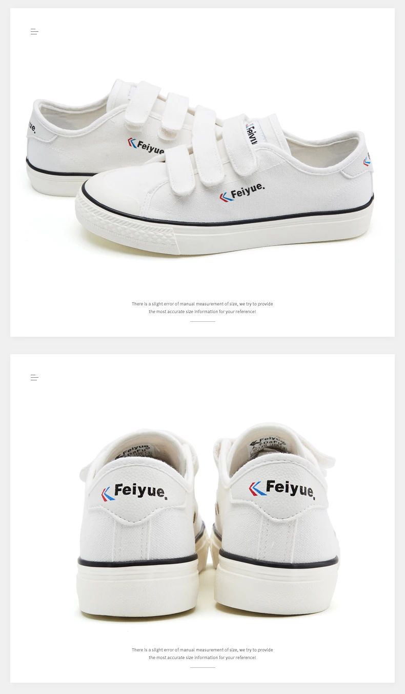 Feiyue/838 г. Парусиновая обувь мужская и женская обувь Вулканизированная обувь на липучке 2 цвета дышащие повседневные трендовые Нескользящие кроссовки