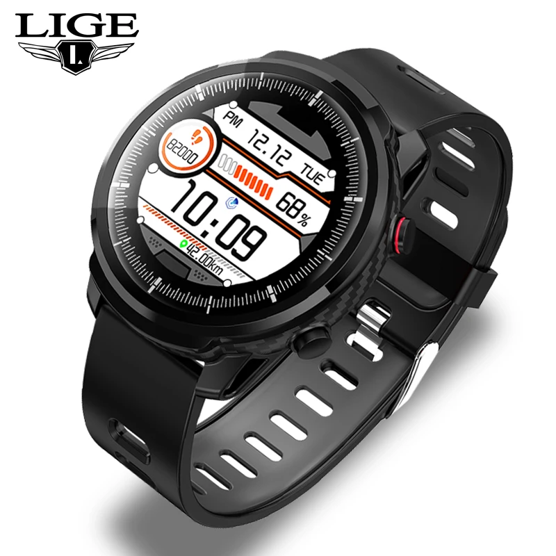 

New Smart Watch Men IP68 Waterproof Sport clock Heart Rate Monitor Weather Forecast Full touch screen Smartwatch For IOS Android