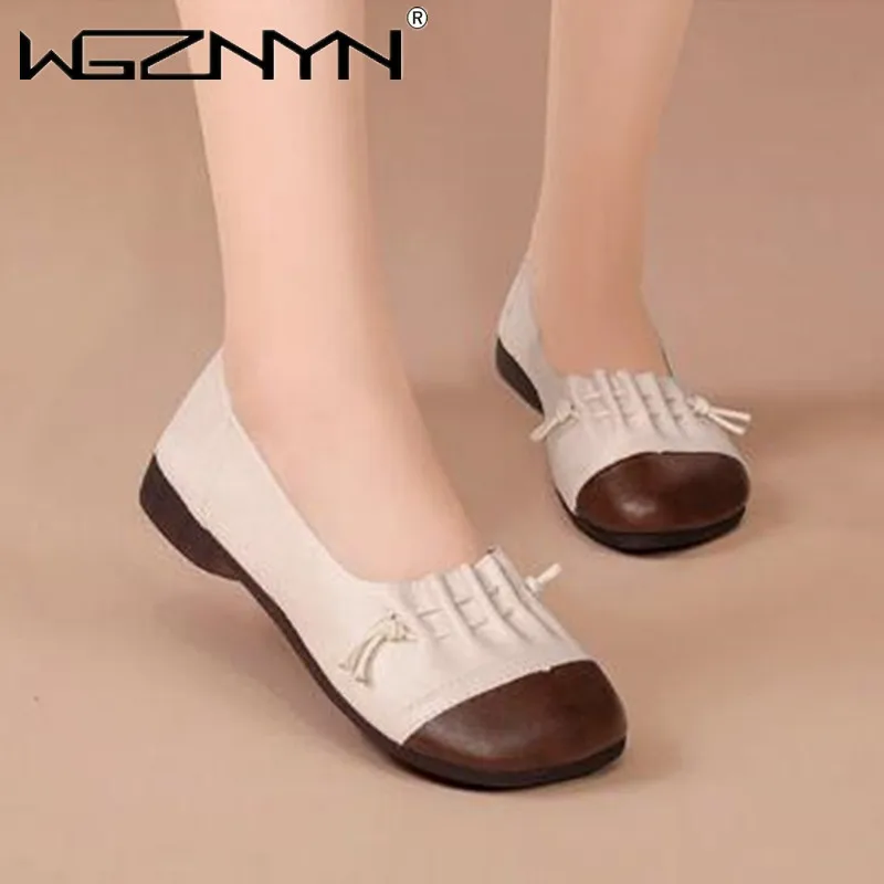 

Туфли женские ручной работы, мягкая плоская подошва, повседневные рандомные Мокасины, натуральная искусственная кожа, кроссовки для женщин