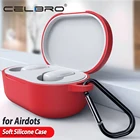 Мягкий силиконовый чехол для наушников Xiaomi Redmi Airdots, чехол с крючком против потери, силиконовые чехлы для Mi Air Dots, молодежная версия, чехол