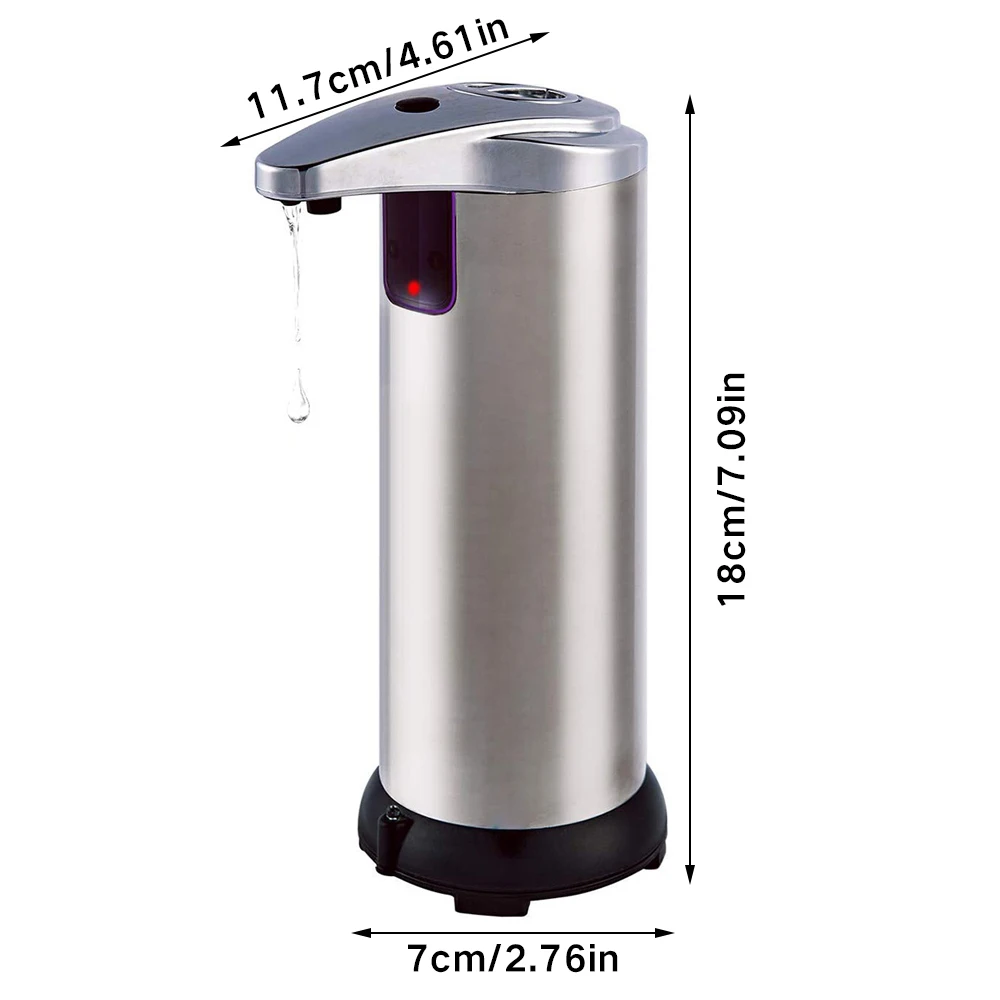 

Automatic Soap Dispenser Infrared Touchless Motion Bathroom Dispenser Smart Sensor Liquid Stainless Steel Soap Dispenser