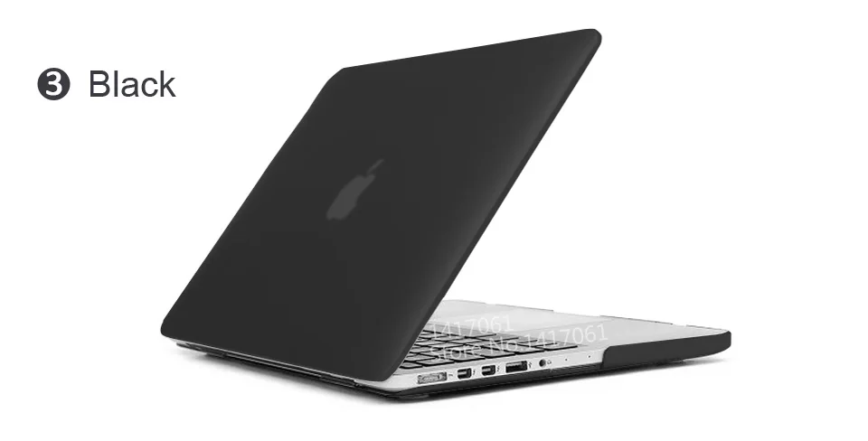 Лучший чехол для ноутбука MacBook 13 15 дюймов Pro с retina A1502 A1398/CD rom A1278 A1286+ крышка клавиатуры - Цвет: Black