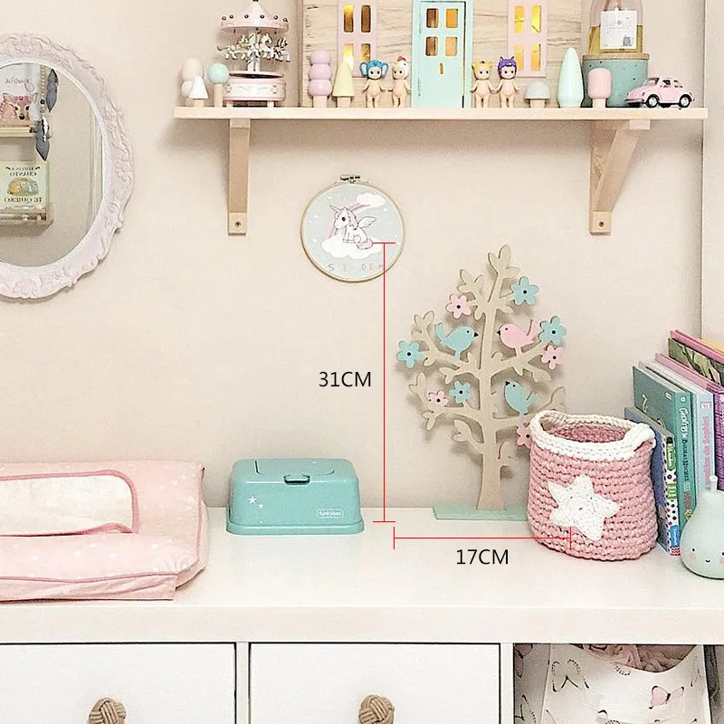 Деревянное дерево в форме украшение для стола ювелирные изделия Витрина