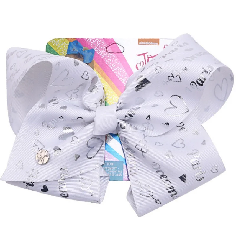 Банты для волос с принтом в виде единорога 8 дюймов |