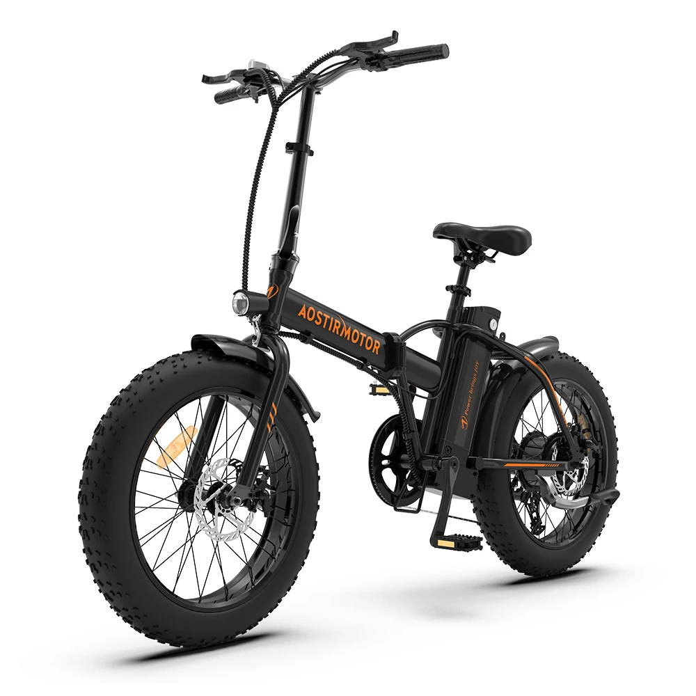 AOSTIRMOTOR A20 электрический велосипед складной 36V 13Ah литиевая батарея 500W Ebike 20 Inch 4 0 Fat