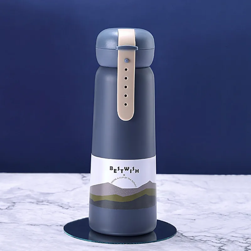 Soffe портативные пищевые металлические вакуумные фляжки с силиконовой веревкой 350