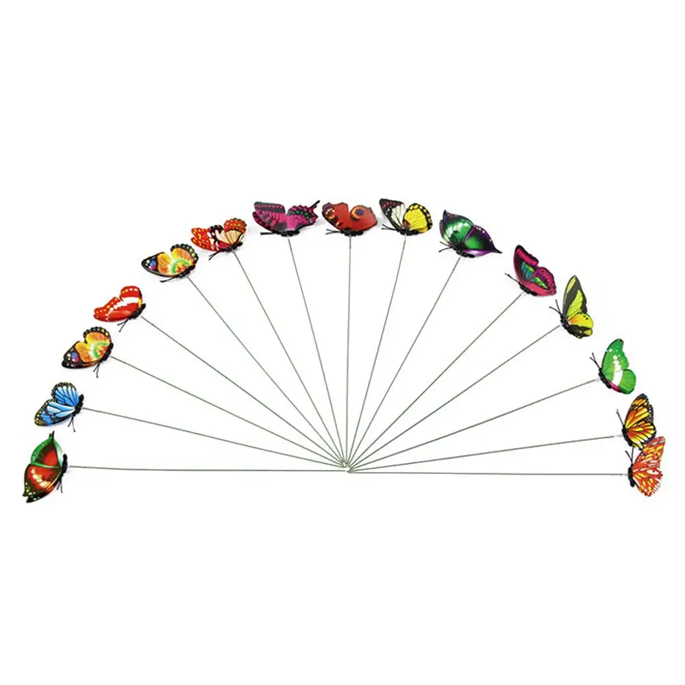 На палочках украшение для сада газон реалистичное креативное Бабочка газона 3D