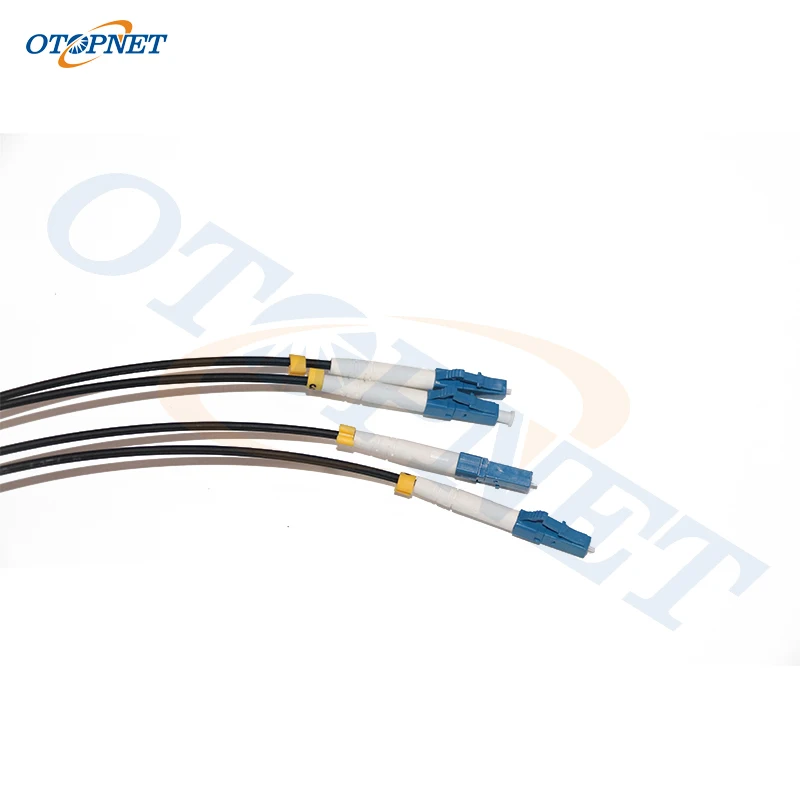 Внутренний 2 стальной волоконно-оптический кабель FTTH патч-корд с коннектором 4 LC