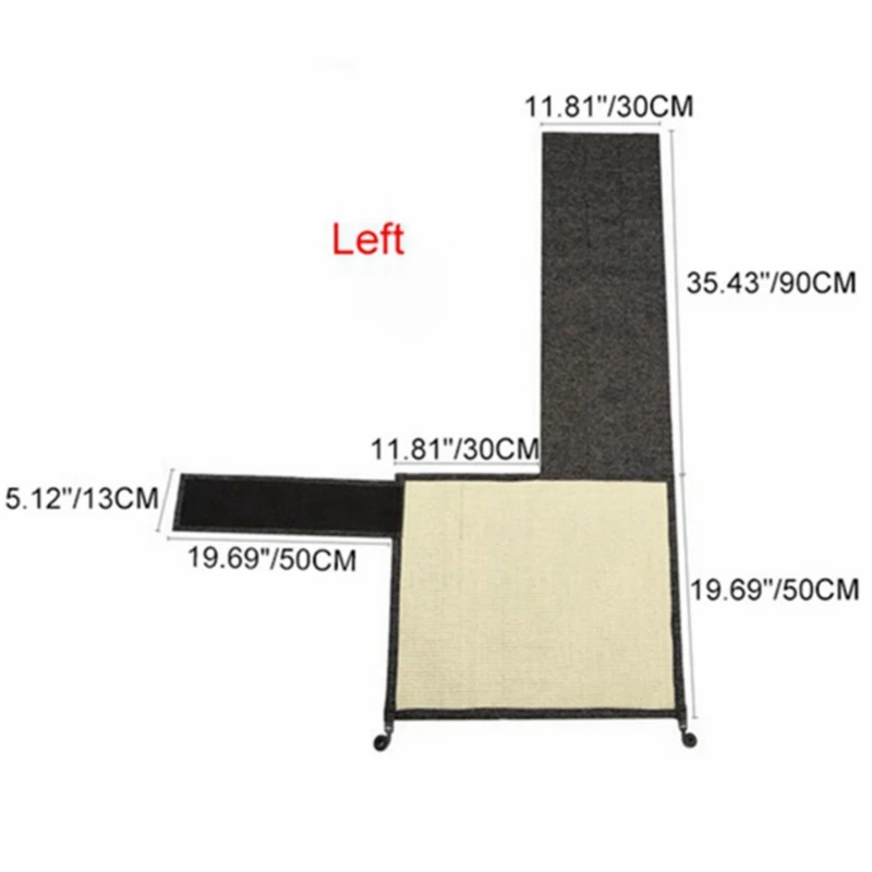 32x28x5cm Left Мебель защита кошка котенок царапина доска коврик Когтеточка из сизаля коврик забота о когтях кошка игрушка Диван Когтеточка защита - Цвет: 32x28x5cm Left