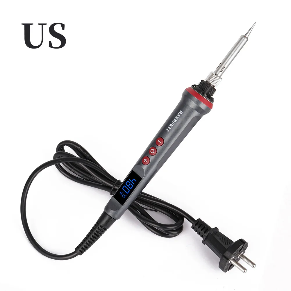 Цифровой электрический паяльник 110 В/220 В 90 Вт паяльные инструменты Электрический