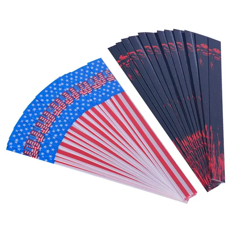 15 шт. термоусадочный клей наклейка со стрелкой череп с американским флагом